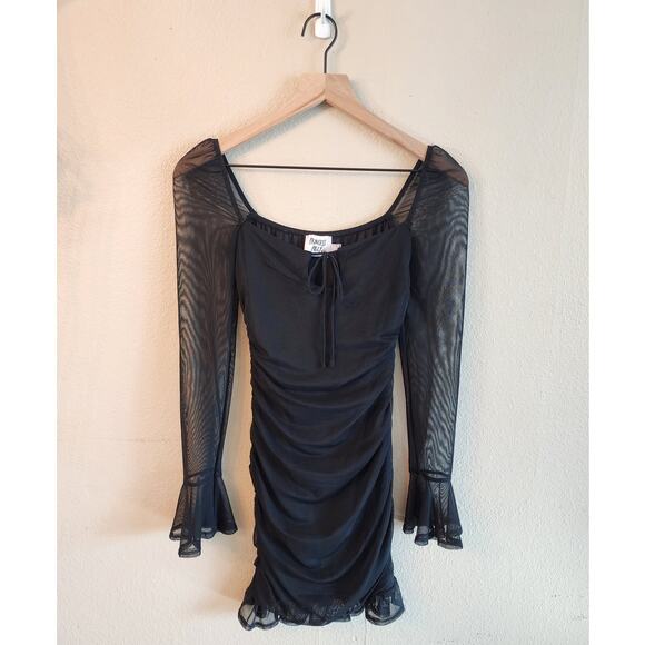 Princess Polly Farah Mini Dress Black SZ 2 Party - Picture 3 of 9